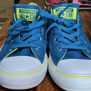 Converse Blue/Yellow Junior Sneakers Size 3